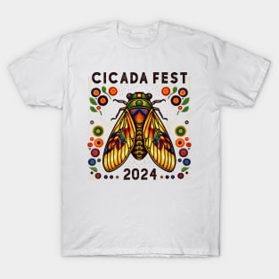 Entomology Cicada Fest 2024 Broods Xix  Xiii Lover T-Shirt